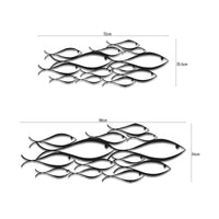 Metal School of Fish Wall Art | Modern Coastal Decor