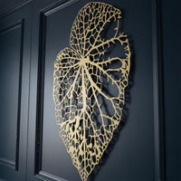 Décoration Murale Feuille Métal | Grande Déco Botanique pour Salon