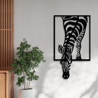 Zebra Metal Wall Art | African Safari Wildlife Decor