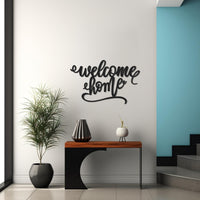 Welcome Home Metal Sign | Entryway & Front Porch Decor