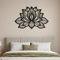 Lotus Flower Metal Wall Art | Spiritual Home Decor
