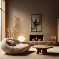 Metal Ballerina Wall Art | Modern Dancer Silhouette Decor