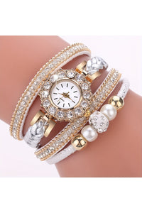 Bozhi Women's Embellished Heart Strap Watch
