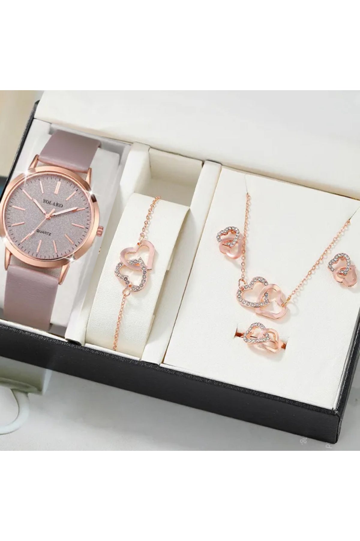 Bozhi Fünf Herzen Geschenk für Frauen & Mädchen - Standardgröße