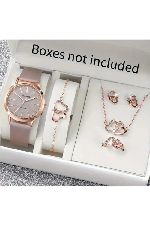 Bozhi Five Hearts Charm Necklace - Elegant Gift for Women & Girls