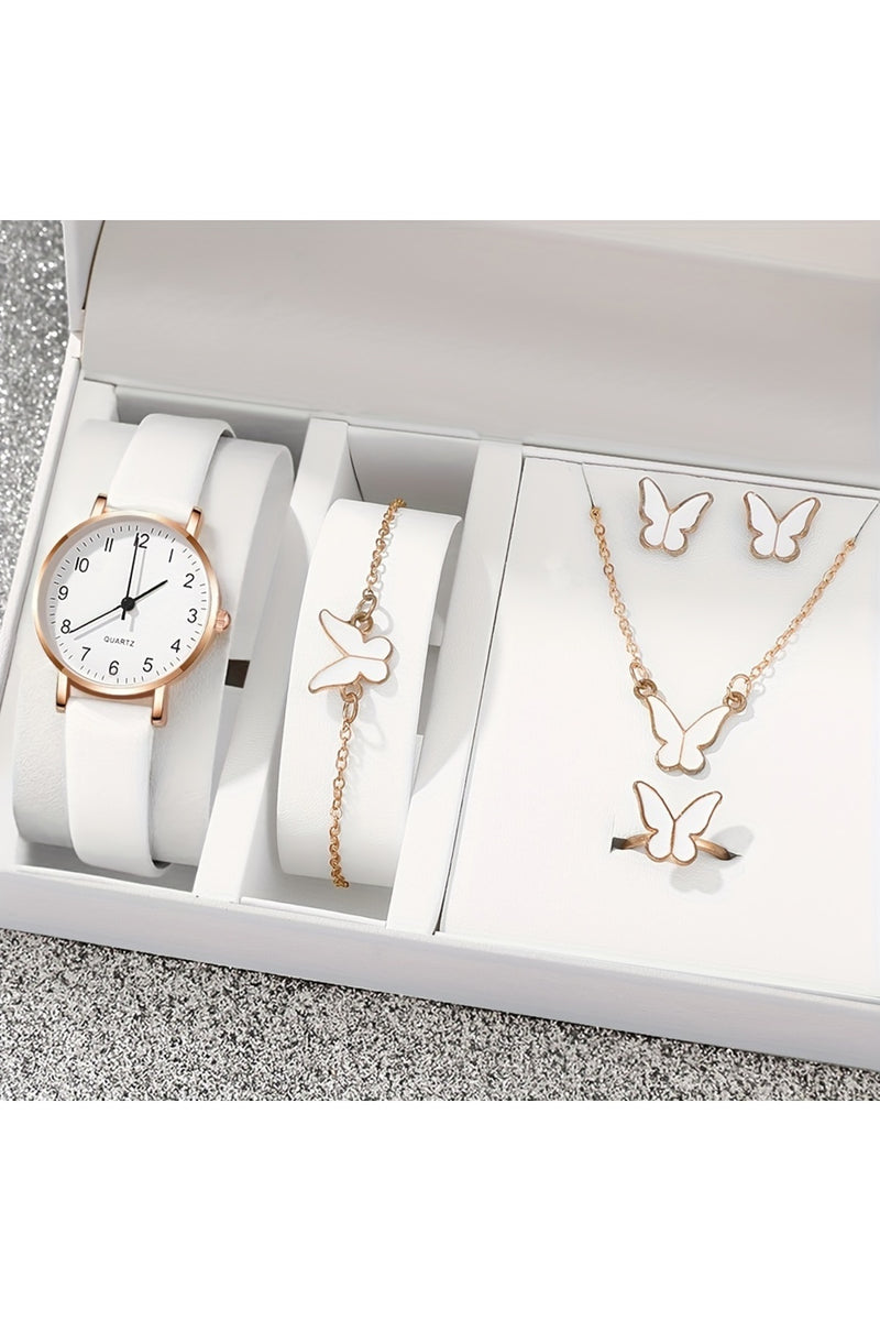Bozhi White Combination Watch for Women