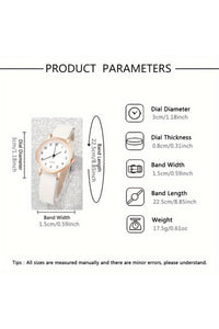 Bozhi White Combination Watch for Women