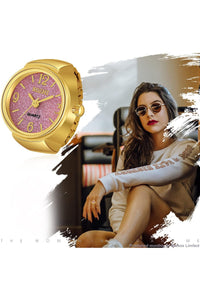 Bozhi Elegant Round Purple Watch for Women & Girls