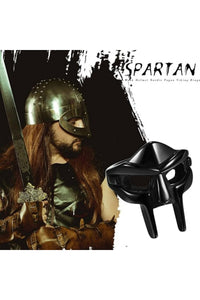 Bozhi Men's Black Silver Face Mask