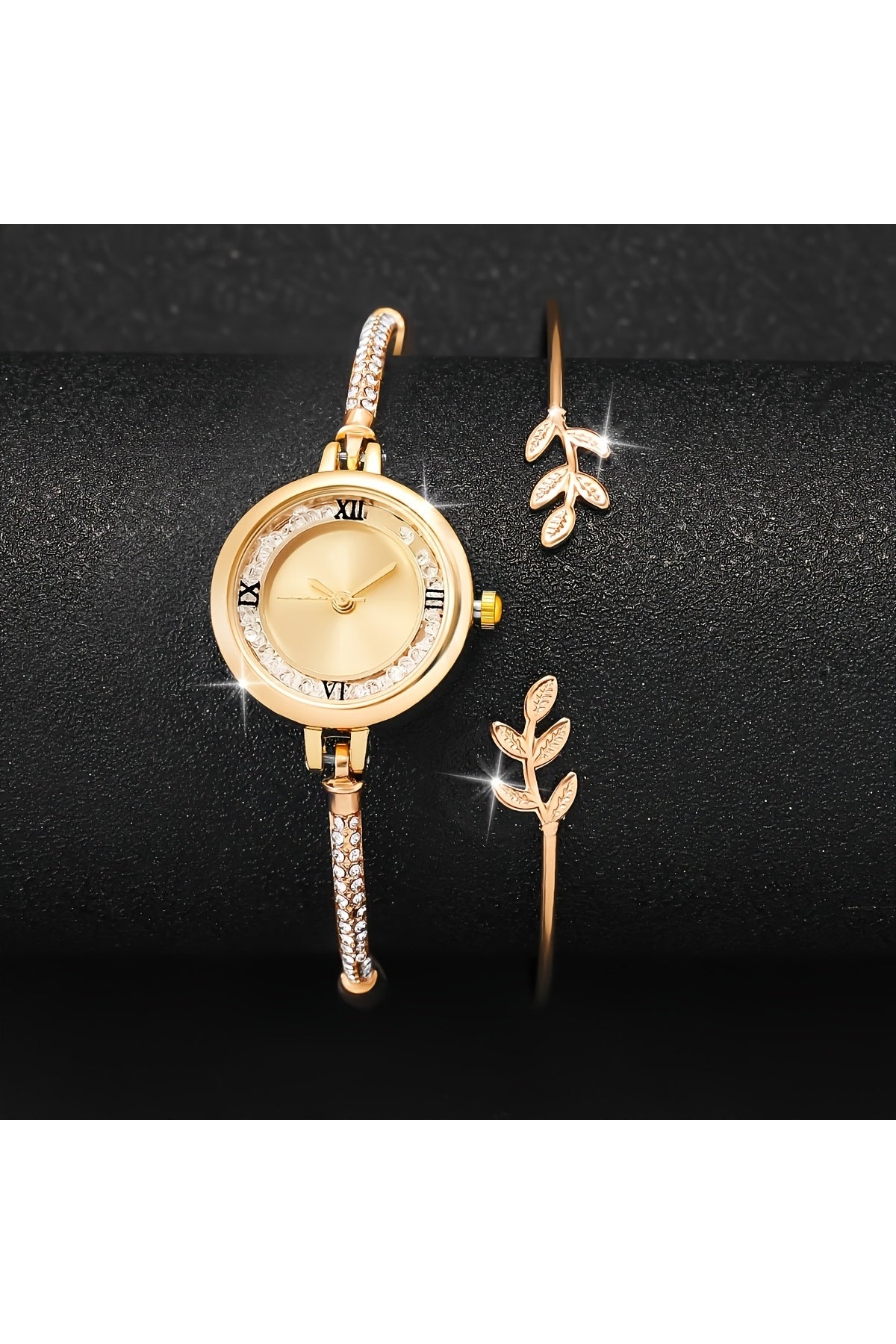 Bozhi Leaf Design Bracelet - Elegant Women's Jewelry