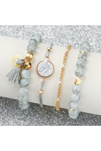 Bozhi Women's White Combination Watch Set