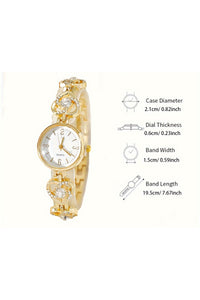 Bozhi Women's Jeweled Heart Watch
