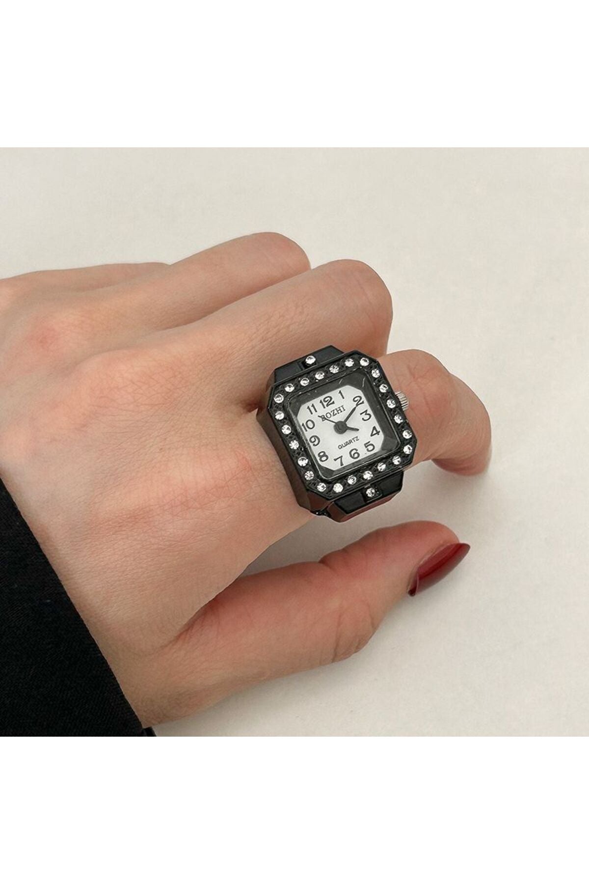 Bozhi Silver & Crystal Black Women's Accessory