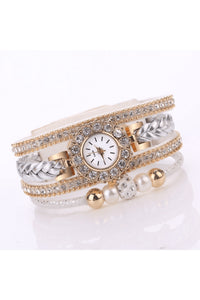Bozhi Women's Embellished Heart Strap Watch