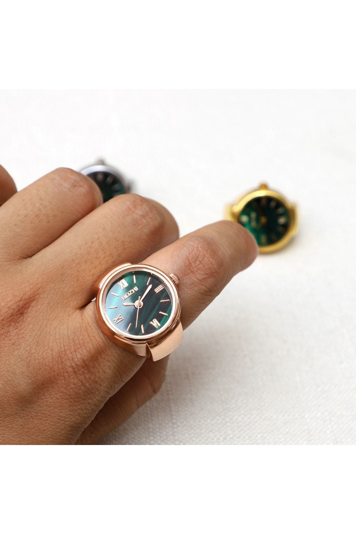 Bozhi Saat2024 Rose Green Unisex Watch
