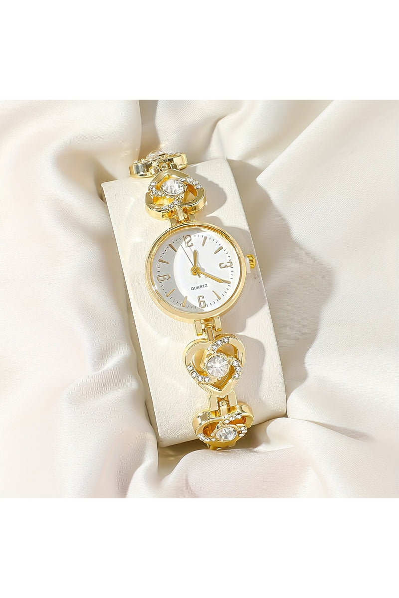 Bozhi Women's Jeweled Heart Watch