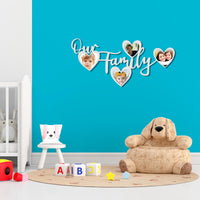 Custom Metal Family Photo Wall Art | Personalized Name Sign