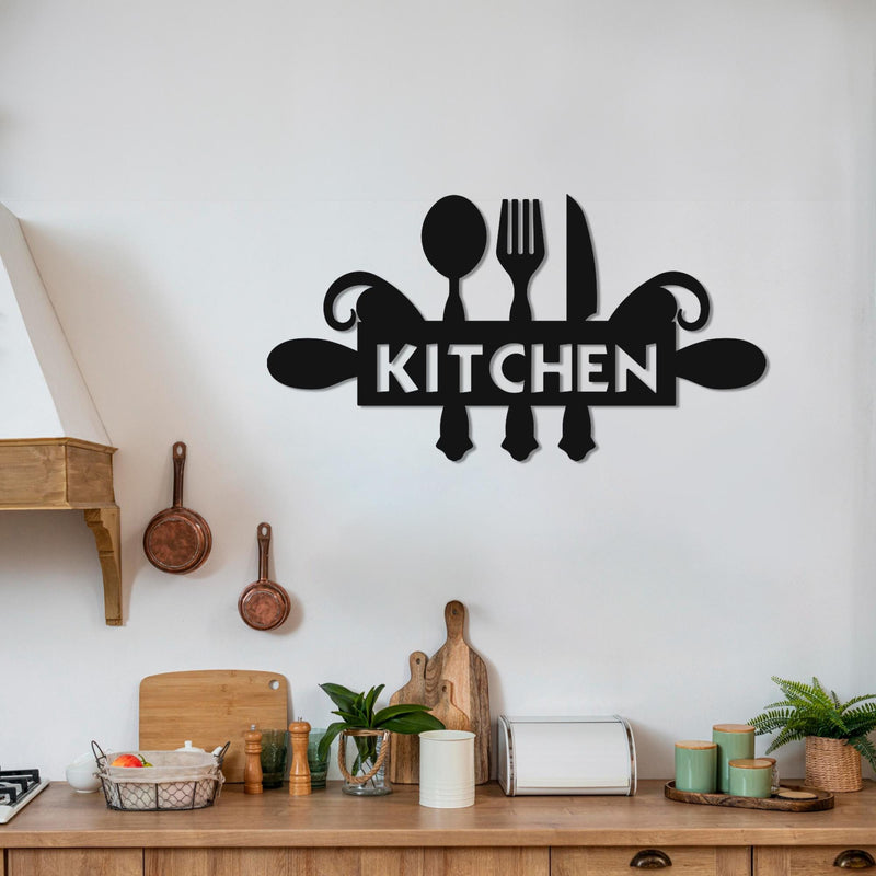 Rustic Metal Kitchen Wall Art | Farmhouse Decor