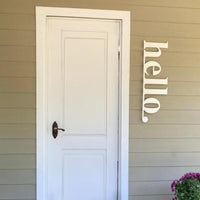 Metal Hello Sign | Modern Laser Cut Entryway Wall Decor