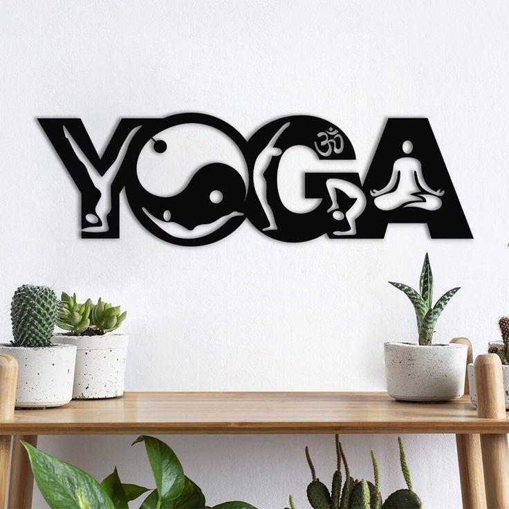 Yoga Metal Wall Art | Meditation & Spiritual Decor | Namaste Sign
