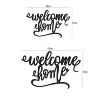 Welcome Home Metal Sign | Entryway & Front Porch Decor