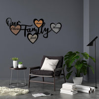 Custom Metal Family Photo Wall Art | Personalized Name Sign