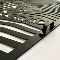 3D Metal Hand Wall Art - Abstract Optical Illusion Decor
