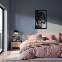 Abstract Wire Woman Metal Wall Art | Female Silhouette