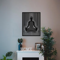 Metal Meditation Wall Art - Yoga & Spiritual Decor