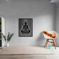 Metal Meditation Wall Art - Yoga & Spiritual Decor