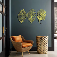 Décoration Murale Feuille Métal | Grande Déco Botanique pour Salon