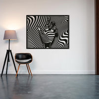 Abstract 3D Metal Hand Wall Art - Optical Illusion Decor