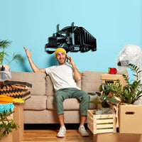 Sattelschlepper Metall Wandkunst | Amerikanische Trucker Deko