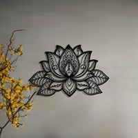 Lotus Flower Metal Wall Art | Spiritual Home Decor