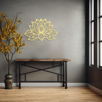 Lotus Flower Metal Wall Art | Spiritual Home Decor