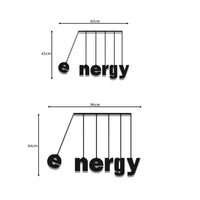 Metal Energy Wall Art - Newton's Cradle Inspired Decor