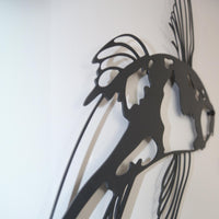 Zen Koi Metal Wall Art - Japanese Feng Shui Fish Decor