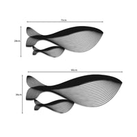 Mother and Baby Fish Metal Wall Art | Ocean Theme Decor