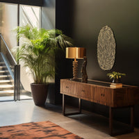 Abstraktes Fingerabdruck Metall Wandbild | Moderne Wohndekoration