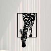 Zebra Metal Wall Art | African Safari Wildlife Decor