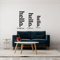 Metal Hello Sign | Modern Laser Cut Entryway Wall Decor