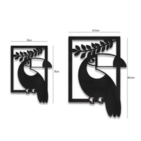 Toucan Metal Wall Art | Tropical Bird Decor