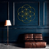 Sacred Geometry Metal Wall Art - Seed of Life Decor