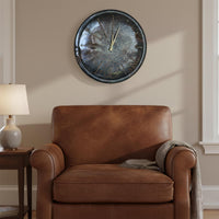 Handmade Solid Copper Wall Clock - 18 inch Patina Finish