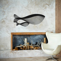 Mother and Baby Fish Metal Wall Art | Ocean Theme Decor