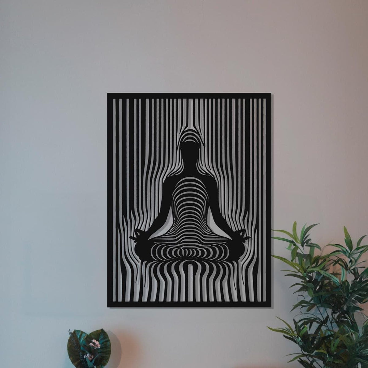 Metal Meditation Wall Art - Yoga & Spiritual Decor