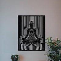 Metal Meditation Wall Art - Yoga & Spiritual Decor