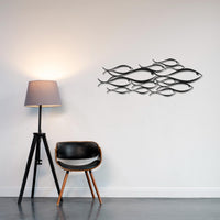 Metal School of Fish Wall Art | Modern Coastal Decor