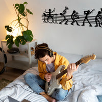 Jazz Band Metal Wall Art - Musician Silhouette Decor