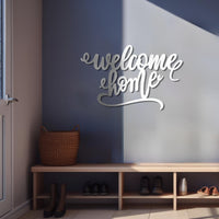 Welcome Home Metal Sign | Entryway & Front Porch Decor